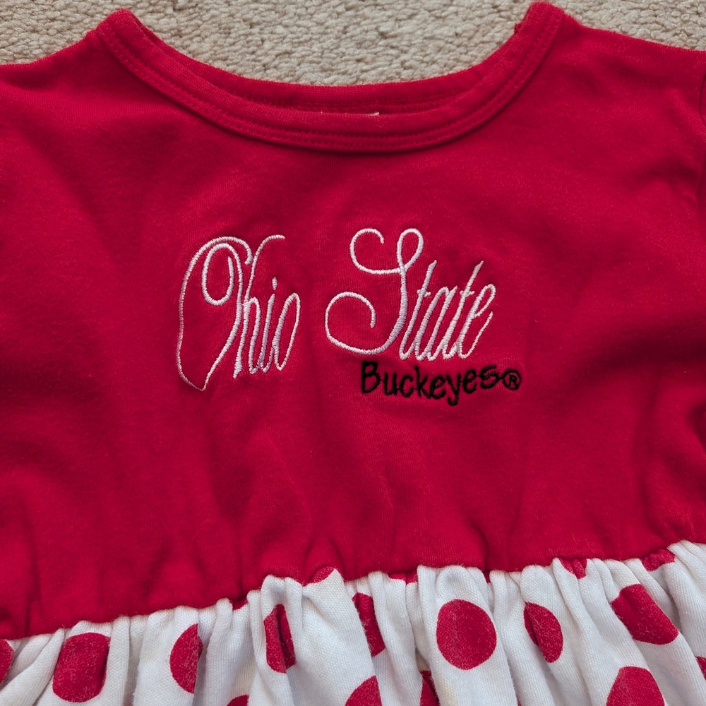 Colosseum Red Embroidered Collegiate Top